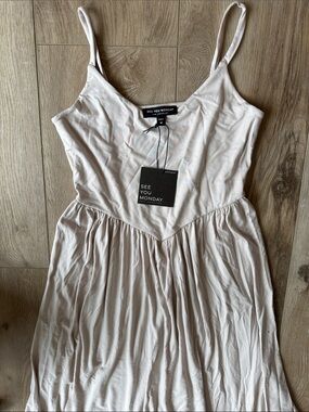 See You Monday Tan Dress